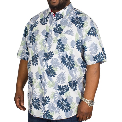 KAM Floral Print Short Sleeve Shirt