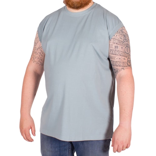 Metaphor Sleeveless T-Shirt Blue