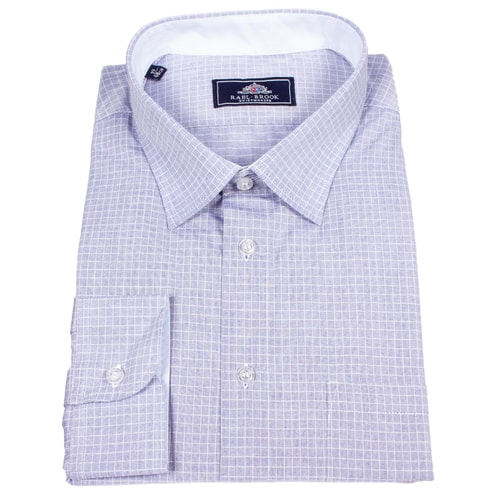 Rael Brook Graph Check Long Sleeve Shirt Blue