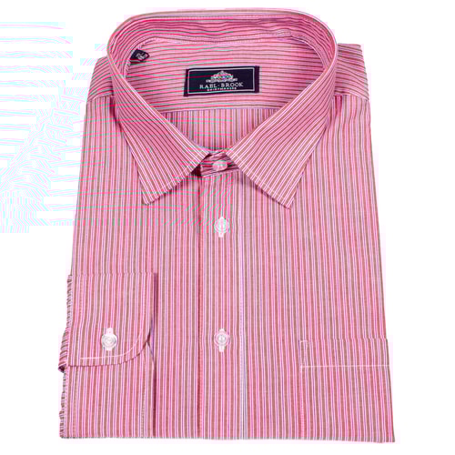 Rael Brook Bold Strip Long Sleeve Shirt Red/Blue