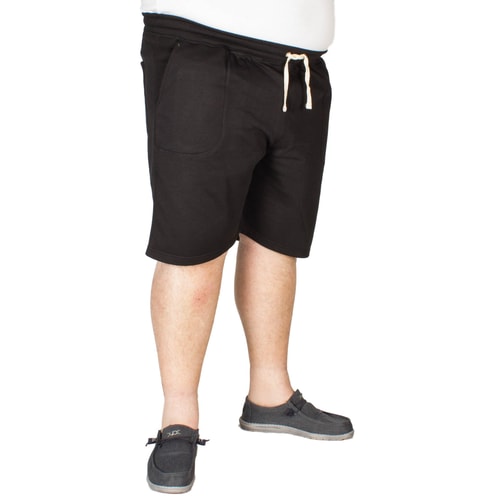 Espionage Plain Fleece Shorts Black