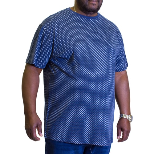 Replika Allover Printed T-Shirt Navy