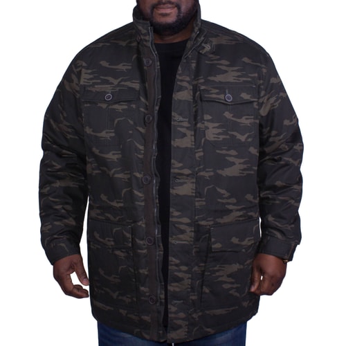 Espionage Dark Green Camo Coat