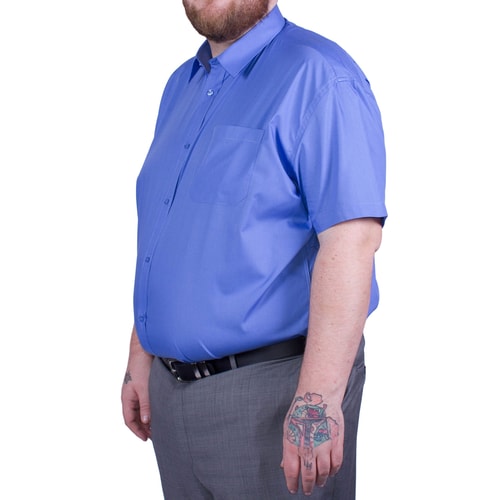 Rael Brook Plain Blue Short Sleeve Shirt