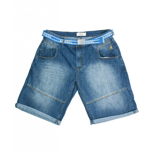 Kangol Punk Stonewash Denim Shorts