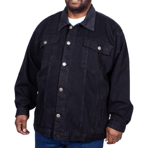 KAM Western Denim Jacket Black