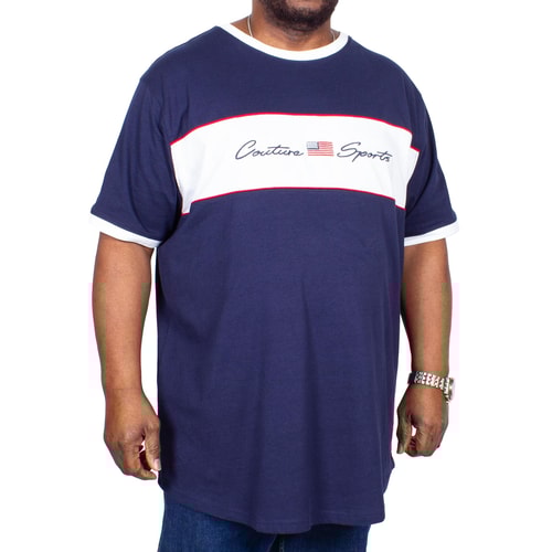 D555 Cullen Couture Cut & Sew T-Shirt Navy