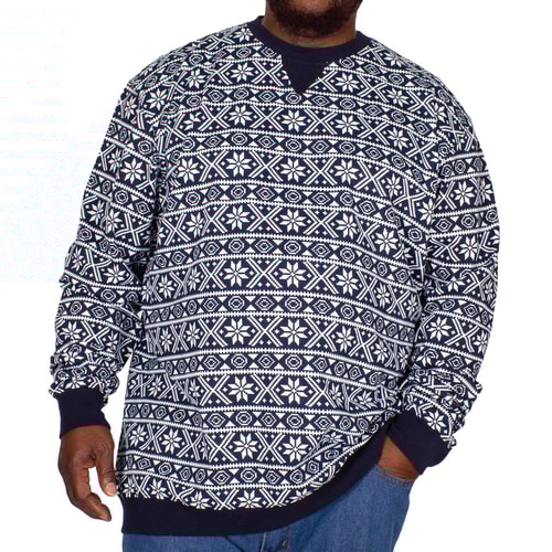 D555 Advent Printed Christmas Sweatshirt Navy