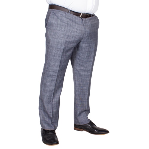 Skopes Kolding Check Trousers Blue/Grey
