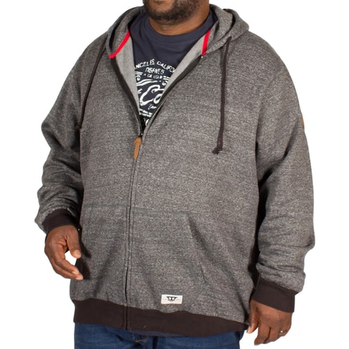 D555 Romney Fine Stripe Hoody Black