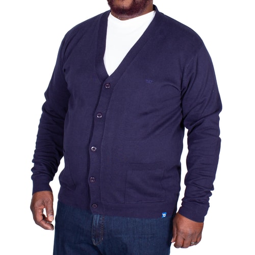 D555 Walworth Buttoned Cardigan Navy