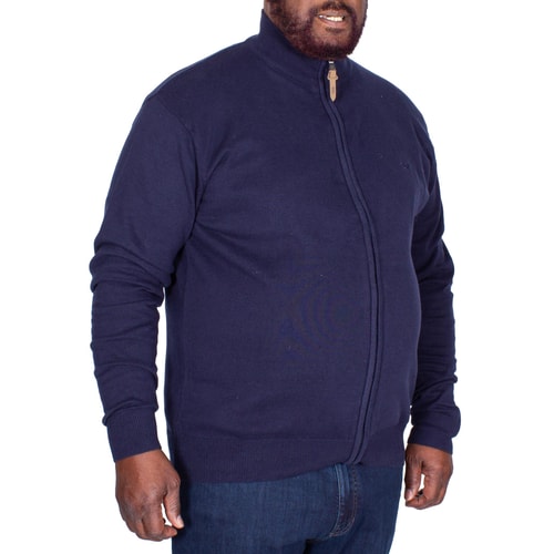 D555 Buddy Full Zip Sweater Navy