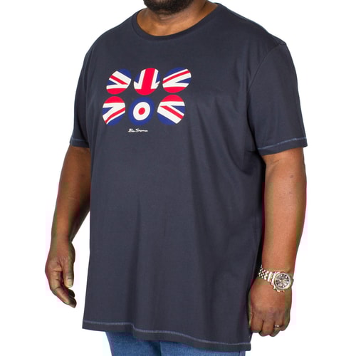 Ben Sherman Flag Circles T-Shirt Navy