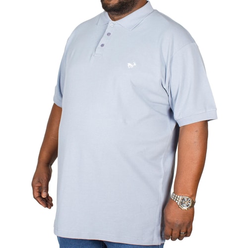Bigdude Embroidered Polo Shirt Denim