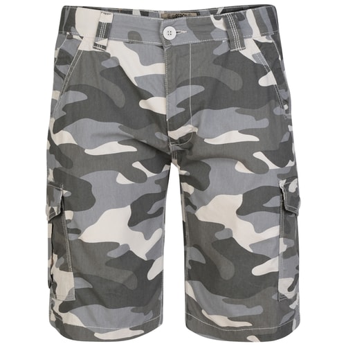 KAM Cargo Camouflage Shorts Grey