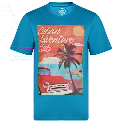 KAM Cuban Printed T-Shirt Breeze