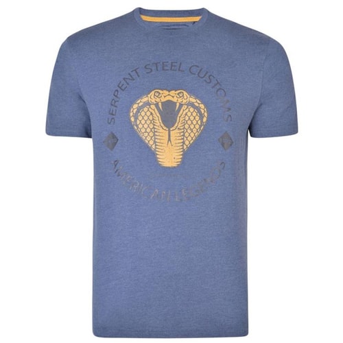 KAM Serpent Steel Club T-Shirt Indigo