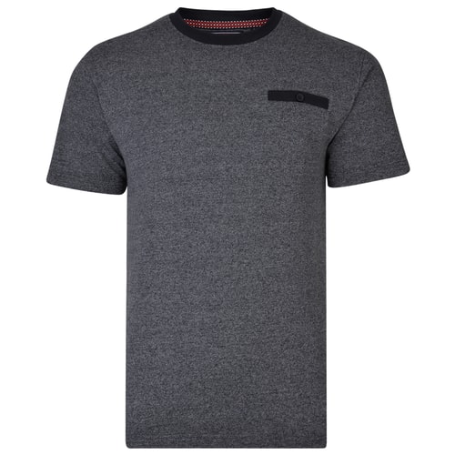 KAM Twisted Weave T-Shirt Navy