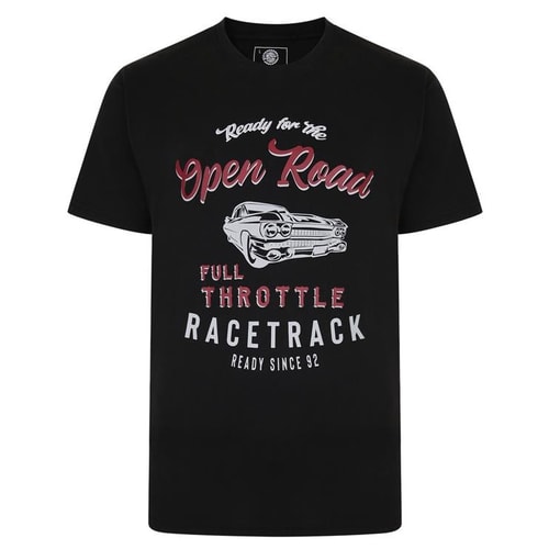 KAM Open Road Full Throttle T-Shirt Black