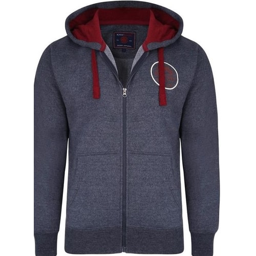 KAM Ride Free Zip Thru Hoody Indigo