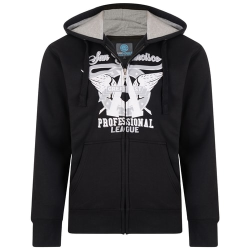 KAM San Francisco Hoody Black