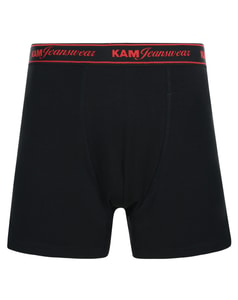 KAM Twin Pack Boxer Trunks Black