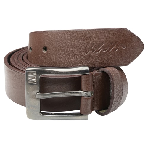 KAM Leather Jeans Belt Brown