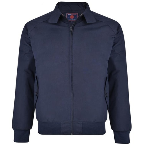 KAM Quilted Harrington Jacket Navy