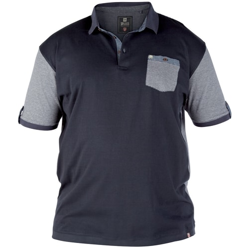 D555 Navy Fashion Polo Shirt