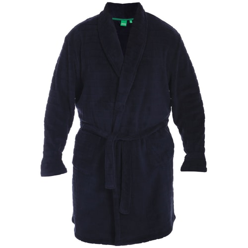 D555 Enno Super Soft Navy Dressing Gown