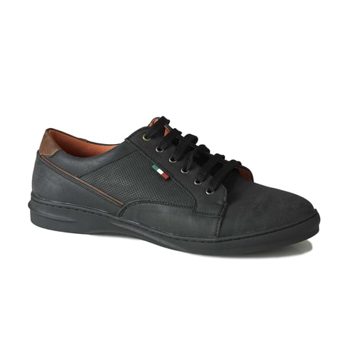 D555 Darren Casual Lace Up Shoe Black