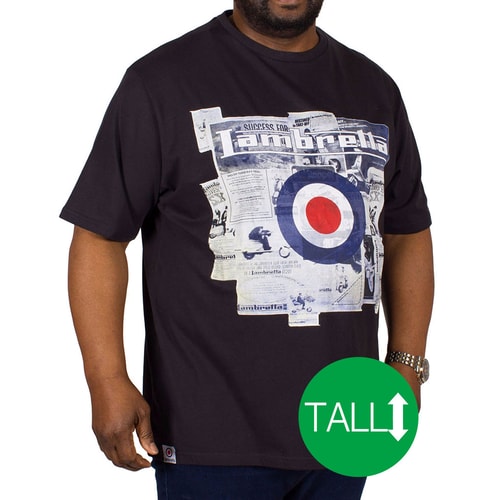Lambretta Target Scooter Print Tee Tall