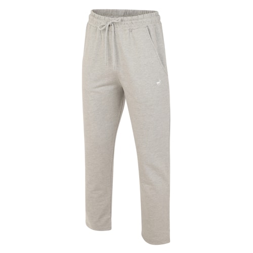 Bigdude Open Hem Loop Back Joggers Grey Marl