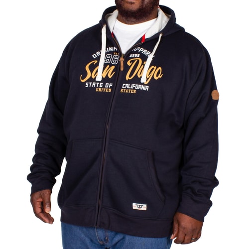 D555 Stockton Full Zip Hoody Navy