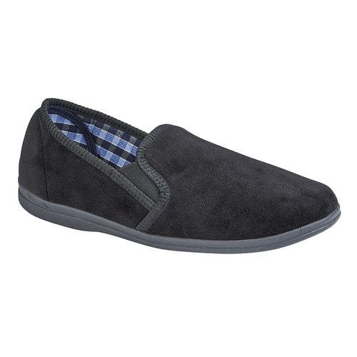 Sleepers Wilson Memory Foam Slipper Black