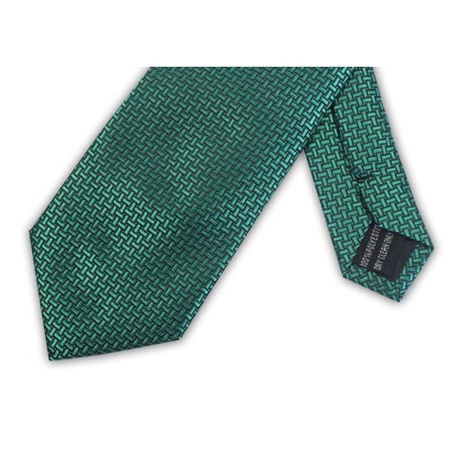 Knightsbridge Extra Long Geometric Tie Green