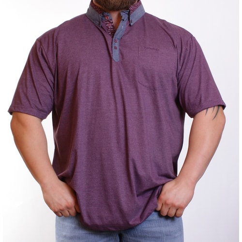 Espionage Purple Twin Collar Polo Shirt