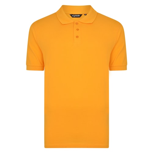 Bigdude Plain Polo Shirt Orange Tall