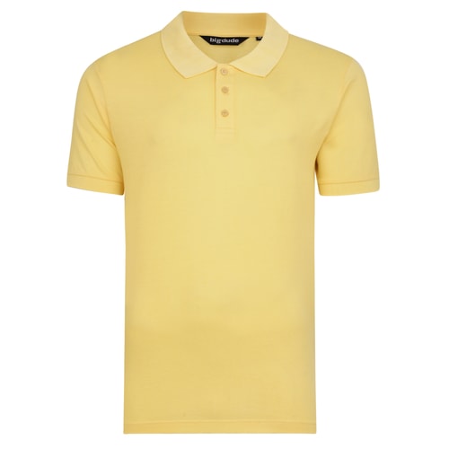 Bigdude Plain Polo Shirt Yellow