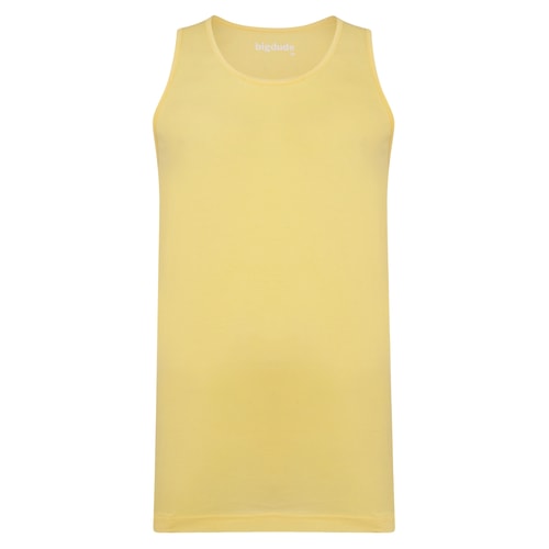 Bigdude Plain Vest Yellow Tall