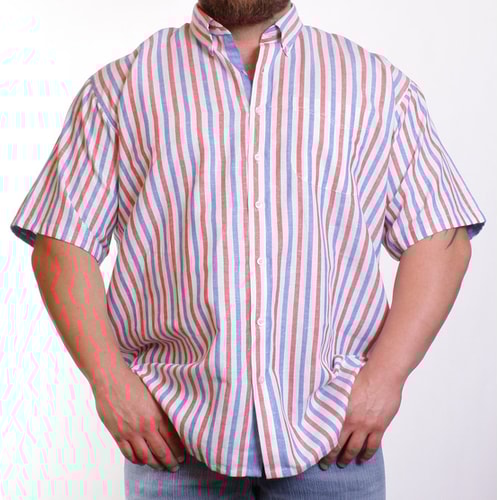 Espionage Red Mix Striped Shirt