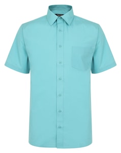 Bigdude Classic Short Sleeve Poplin Shirt Green