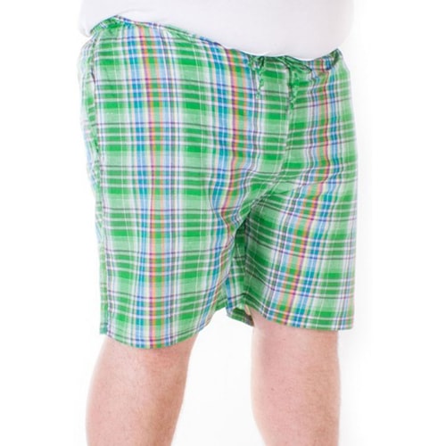 Fitzgerald Loungewear check shorts Green
