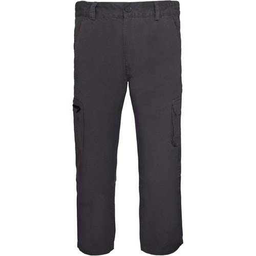 Bigdude Straight Fit Cargo Trousers Grey
