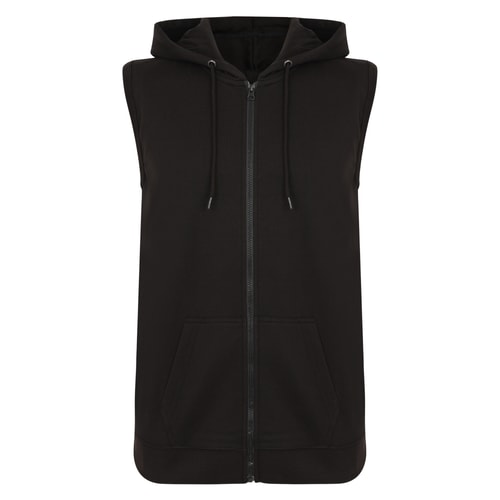 Bigdude Loop Back Sleeveless Hoody Black