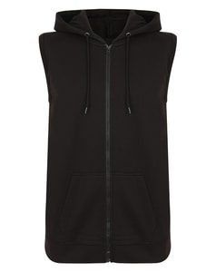Bigdude Loop Back Sleeveless Hoody Black