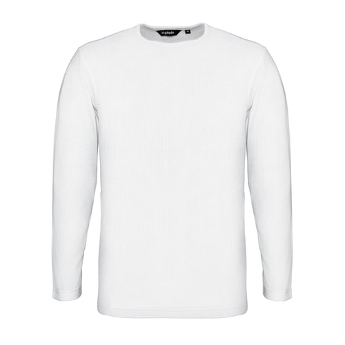 Bigdude Long Sleeve Thermal T-Shirt White Tall