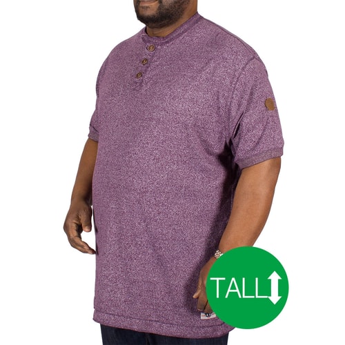 D555 Paul Woven T-Shirt Plum Tall