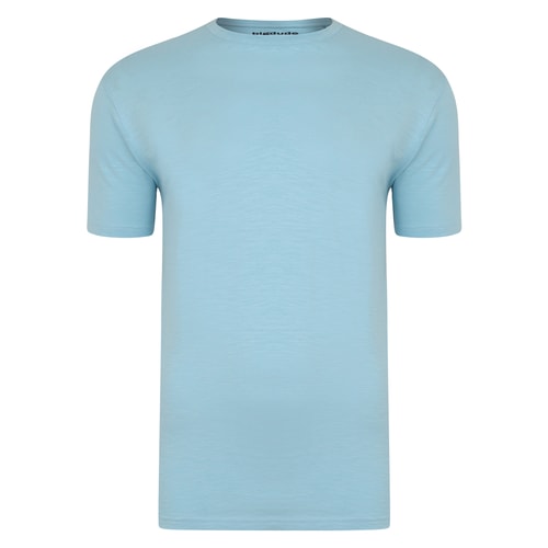 Bigdude Vintage Marl Slub T-Shirt Sky Blue