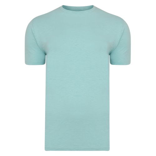 Bigdude Vintage Marl Slub T-Shirt Turquoise